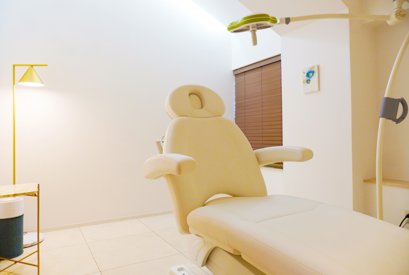 美容皮膚科の施術を受ける女性の画像